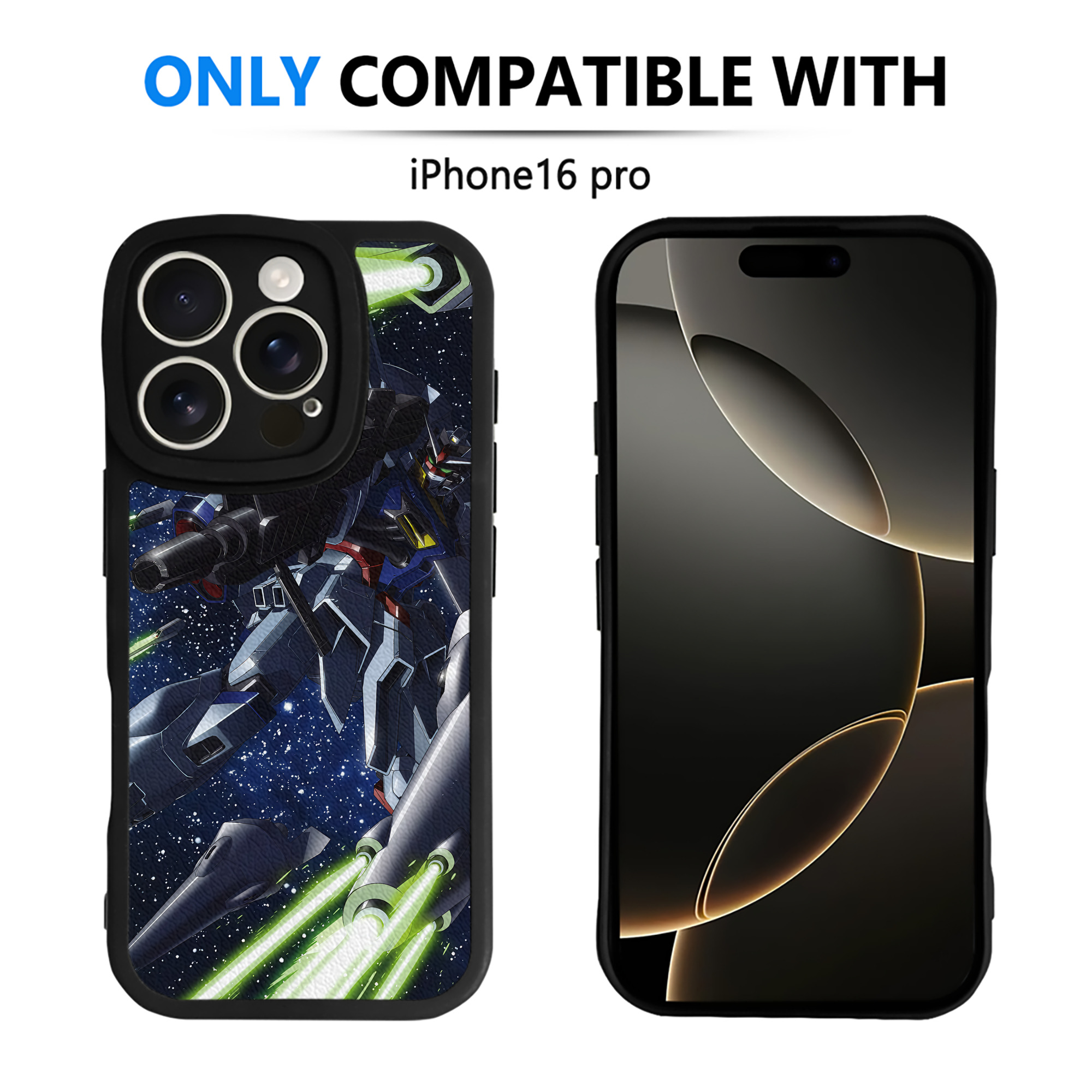 （画像用） 機動戦士ガンダム Mobile Suit Gundam 【iPhone 16シリーズ対応】シリコンスマホケース（レザー調） 材質：シリコン